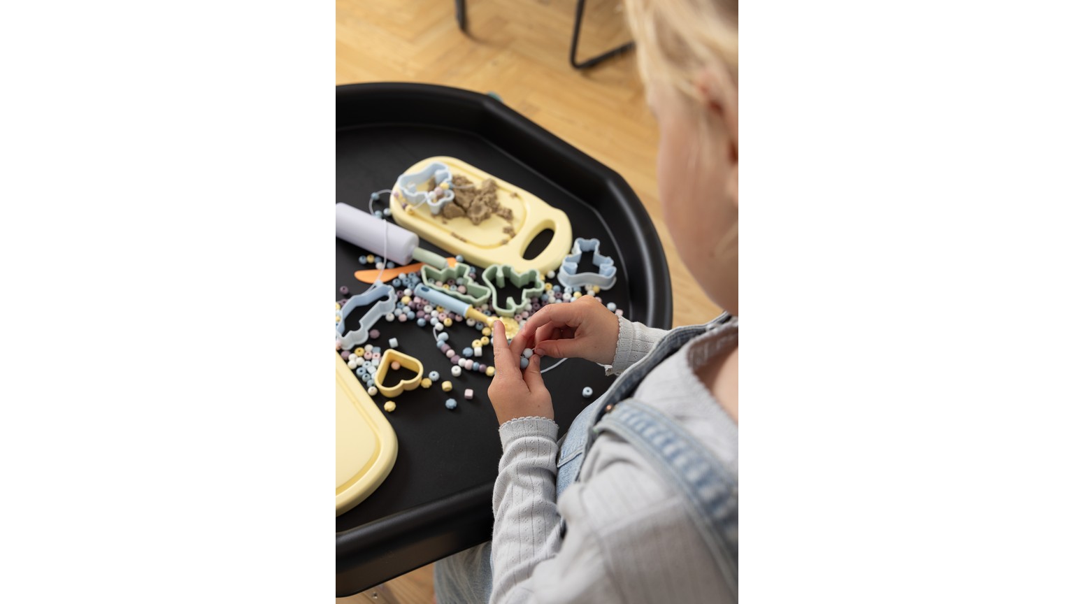 Recycled pastels perler 125 stk - 3 farvekombinationer